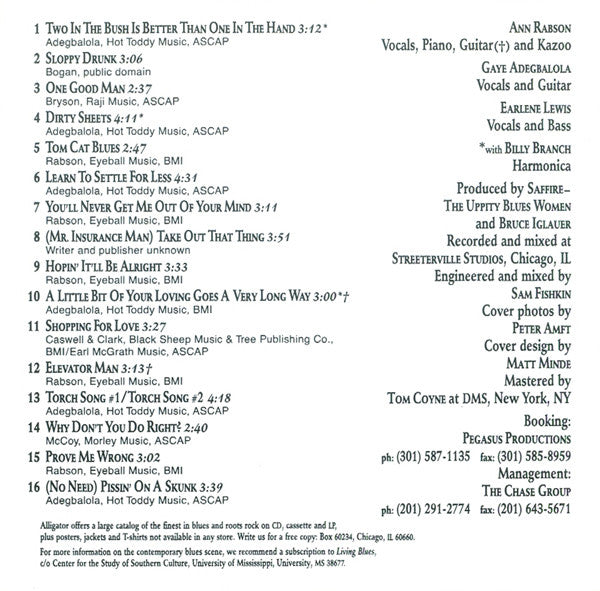 Saffire -The Uppity Blues Women : Hot Flash (CD, Album)