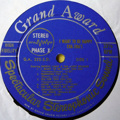 Enoch Light And The Light Brigade : I Want To Be Happy Cha Cha's (LP)