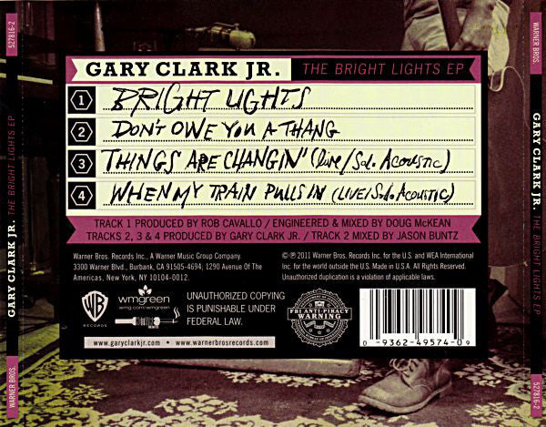 Gary Clark Jr. : The Bright Lights EP (CD, EP)