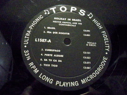 Nestor Amaral And His Continentals : Holiday In Brazil (LP, Album)