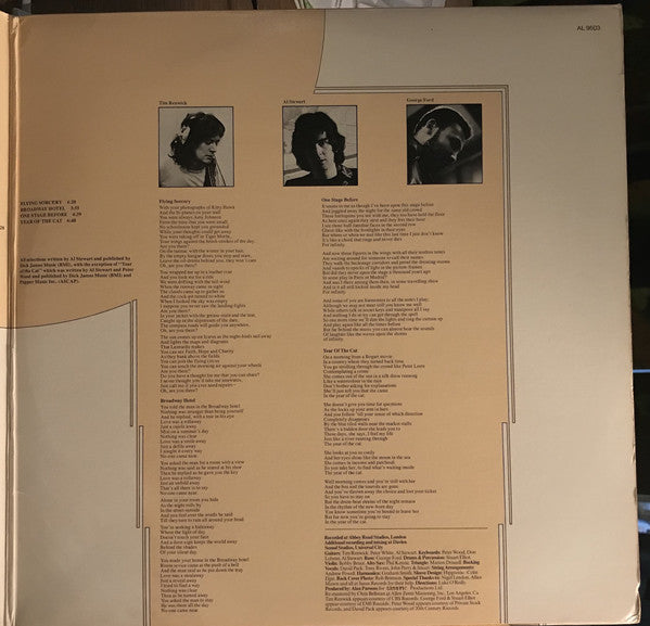 Al Stewart : Year Of The Cat (LP, Album, RE, Gat)