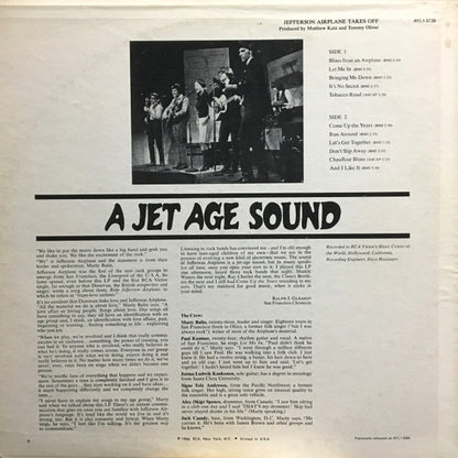 Jefferson Airplane : Jefferson Airplane Takes Off (LP, Album, RE)