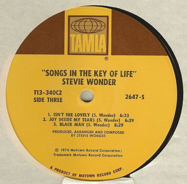 Stevie Wonder : Songs In The Key Of Life (2xLP + 7", EP + Album)