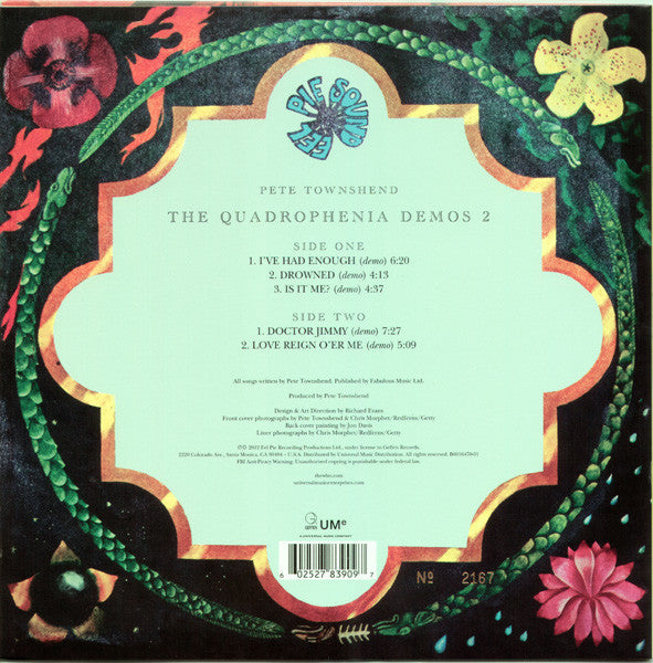 Pete Townshend : The Quadrophenia Demos 2 (10", RSD, Num)