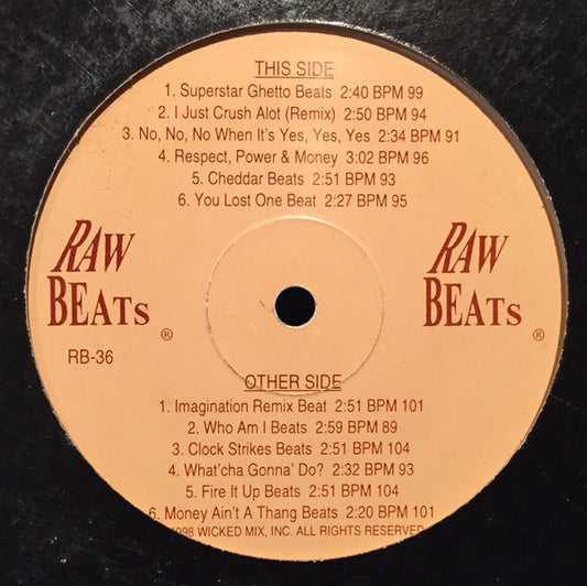 Raw Beats : Raw Beats #36 (LP, whi)