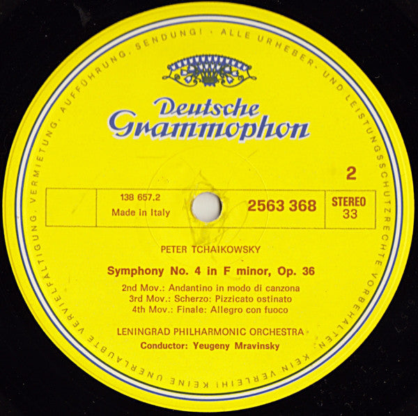 Tchaikovsky*, Yevgeny Mravinsky*, Leningrad Philharmonic Orchestra : Symphonies No. 4 In F Minor, Op.36 / No. 5 In E Minor, Op. 64 / No. 6 In B Minor, Op. 74 "Pathétique" (4xLP, RE + Box, Comp, Club, RE)