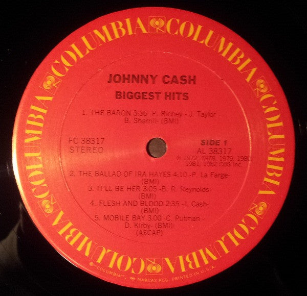 Johnny Cash : Biggest Hits (LP, Comp, Pit)