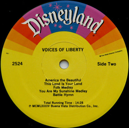 The Liberty Voices : Voices Of Liberty (Walt Disney World EPCOT Center) (LP)