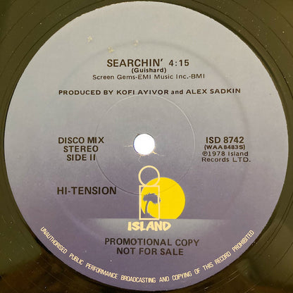 Hi-Tension : British Hustle (12", Promo)