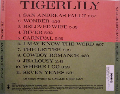 Natalie Merchant : Tigerlily (CD, Album, Club)