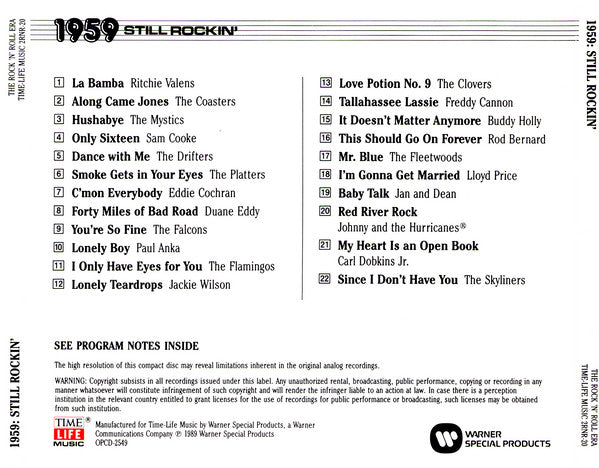Various : 1959 Still Rockin' (CD, Comp, RM)