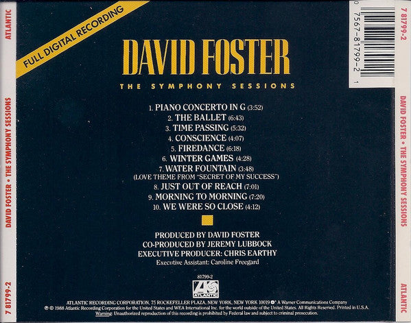 Buy David Foster : The Symphony Sessions (CD, Album) Online for a