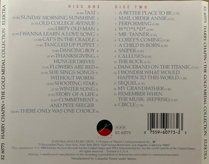 Harry Chapin : The Gold Medal Collection (2xCD, Comp, Club, SRC)