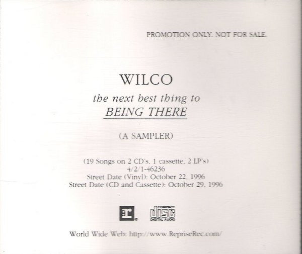 Wilco : The Next Best Thing To Being There (A Sampler) (CD, Promo, Smplr)