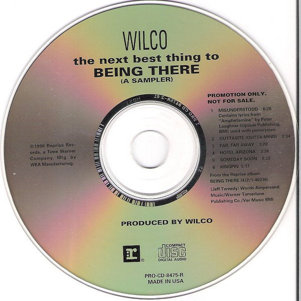 Wilco : The Next Best Thing To Being There (A Sampler) (CD, Promo, Smplr)