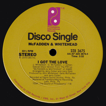 McFadden & Whitehead : Ain't No Stoppin' Us Now (12", Single)