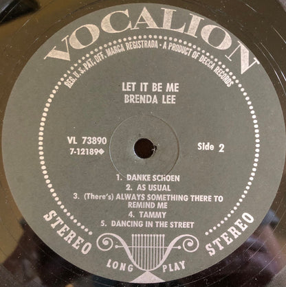 Brenda Lee : Let It Be Me (LP, Comp)