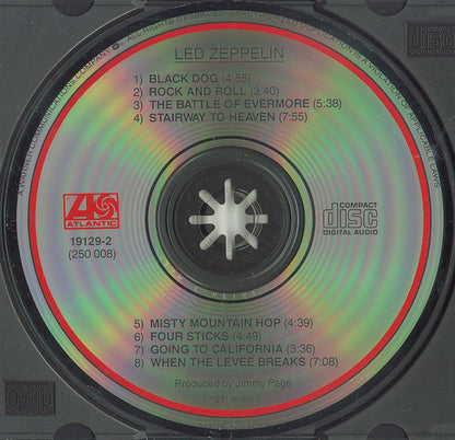 Led Zeppelin : Untitled (CD, Album, RE)