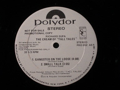 Richard Supa : The Cream Of "Tall Tales" (12", Promo)
