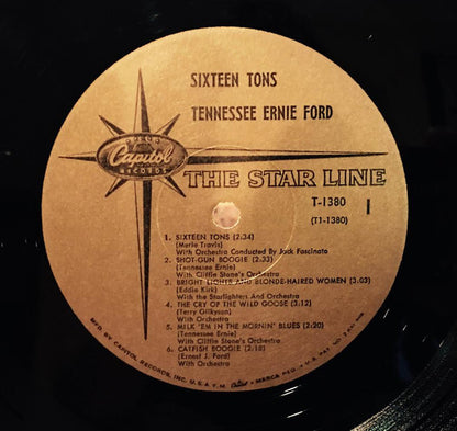 Tennessee Ernie Ford : Sixteen Tons (LP, Comp, Cus)