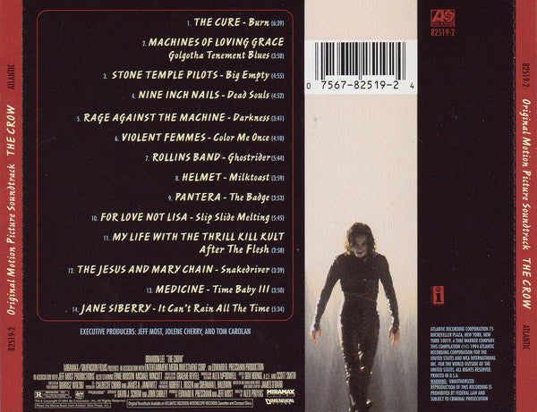 Various : The Crow (Original Motion Picture Soundtrack) (CD, Album, SRC)