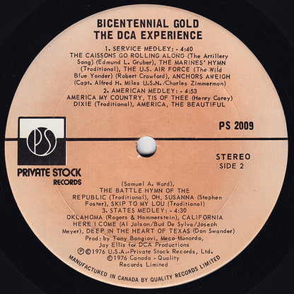 The DCA Experience : Bicentennial Gold (200 Years Of Hits) (LP, Album)
