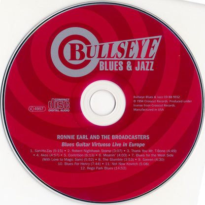 Ronnie Earl And The Broadcasters : Blues Guitar Virtuoso Live In Europe (CD, Album)