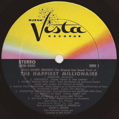 Various : Walt Disney's The Happiest Millionaire:  Original Cast Soundtrack (LP, Album)