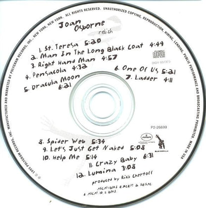 Joan Osborne : Relish (CD, Album, Club)