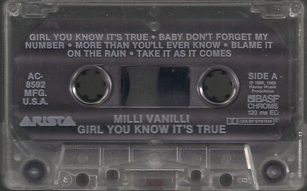 Milli Vanilli : Girl You Know It's True (Cass, Album, Dol)