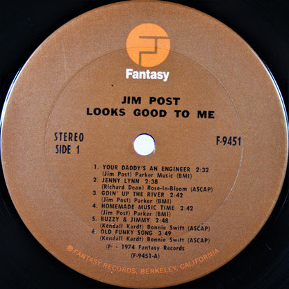 Jim Post : Looks Good To Me (LP, Album)