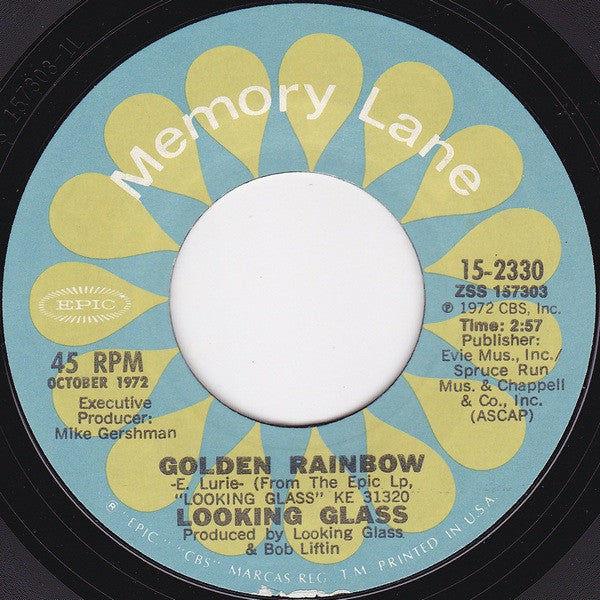 Looking Glass : Brandy (You're A Fine Girl) / Golden Rainbow (7", Single)