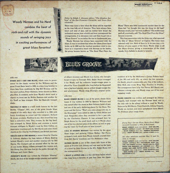 Woody Herman And The Swingin' Herd (2) : Blues Groove (LP, Album)