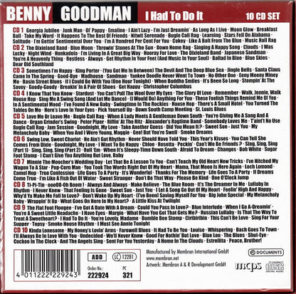Benny Goodman : I Had To Do It (10xCD, Comp, Mono + Box)