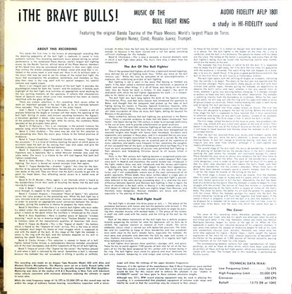 Banda Taurina : ¡The Brave Bulls! (LP, Album, Mono)
