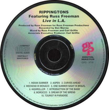 The Rippingtons Featuring Russ Freeman (2) : Live In L.A. (CD, Album)