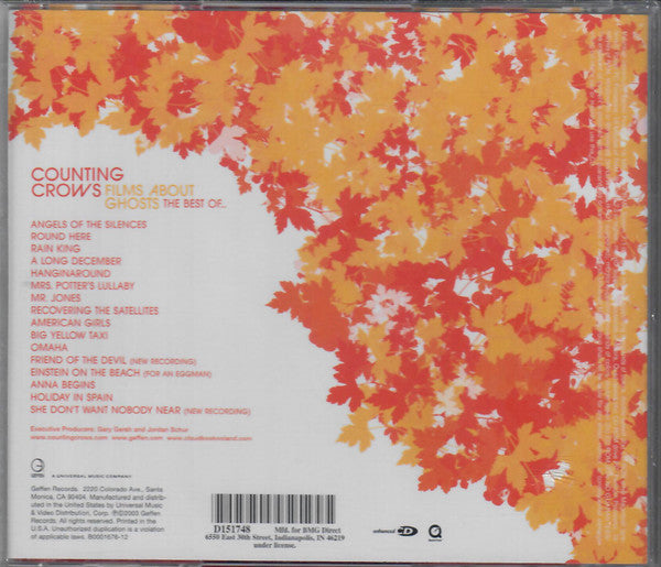Counting Crows : Films About Ghosts (The Best Of Counting Crows) (CD, Comp, Club, Enh)