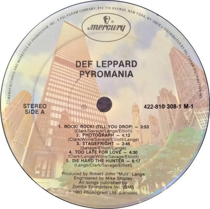Def Leppard : Pyromania (LP, Album)