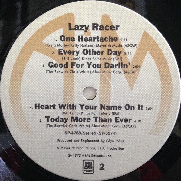 Lazy Racer : Lazy Racer (LP, Album)