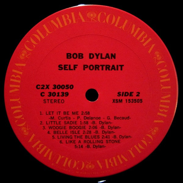 Bob Dylan : Self Portrait (2xLP, Album, Tex)