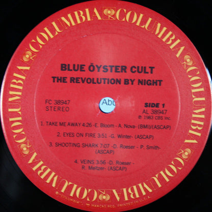 Blue Öyster Cult : The Revölution By Night (LP, Album, Pit)