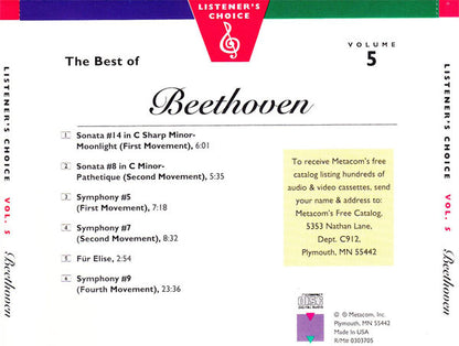 Ludwig van Beethoven : The Best Of Beethoven (CD, Comp)