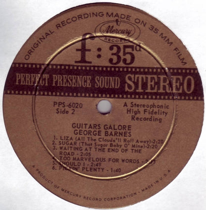George Barnes : Guitars Galore (LP, Album)