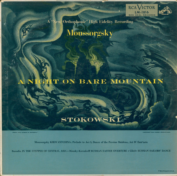 Modest Mussorgsky, Leopold Stokowski : A Night On Bare Mountain (And Other Russian Selections) (LP, Album, Mono)