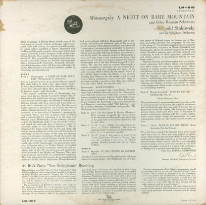 Modest Mussorgsky, Leopold Stokowski : A Night On Bare Mountain (And Other Russian Selections) (LP, Album, Mono)