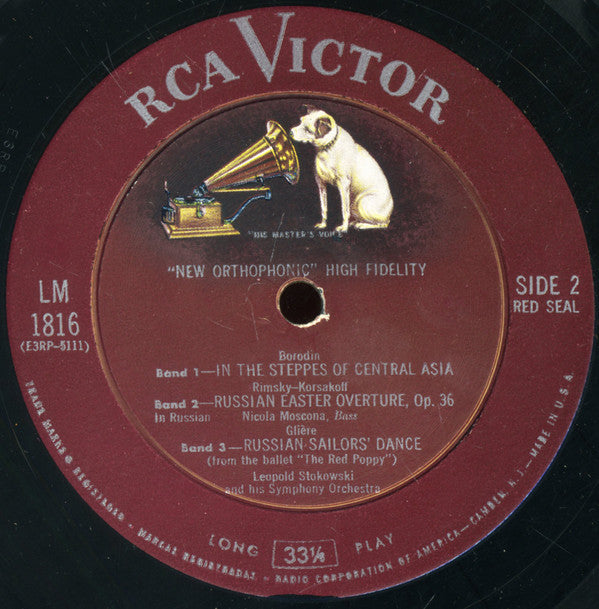 Modest Mussorgsky, Leopold Stokowski : A Night On Bare Mountain (And Other Russian Selections) (LP, Album, Mono)