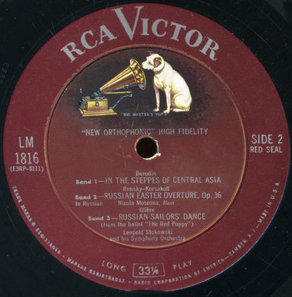 Modest Mussorgsky, Leopold Stokowski : A Night On Bare Mountain (And Other Russian Selections) (LP, Album, Mono)