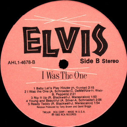 Elvis Presley : I Was The One (LP, Comp)