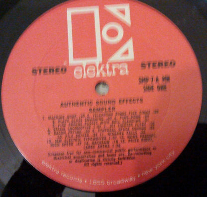 No Artist : Authentic Sound Effects Sampler (LP, Album)