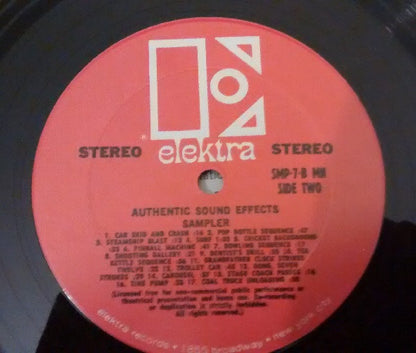 No Artist : Authentic Sound Effects Sampler (LP, Album)